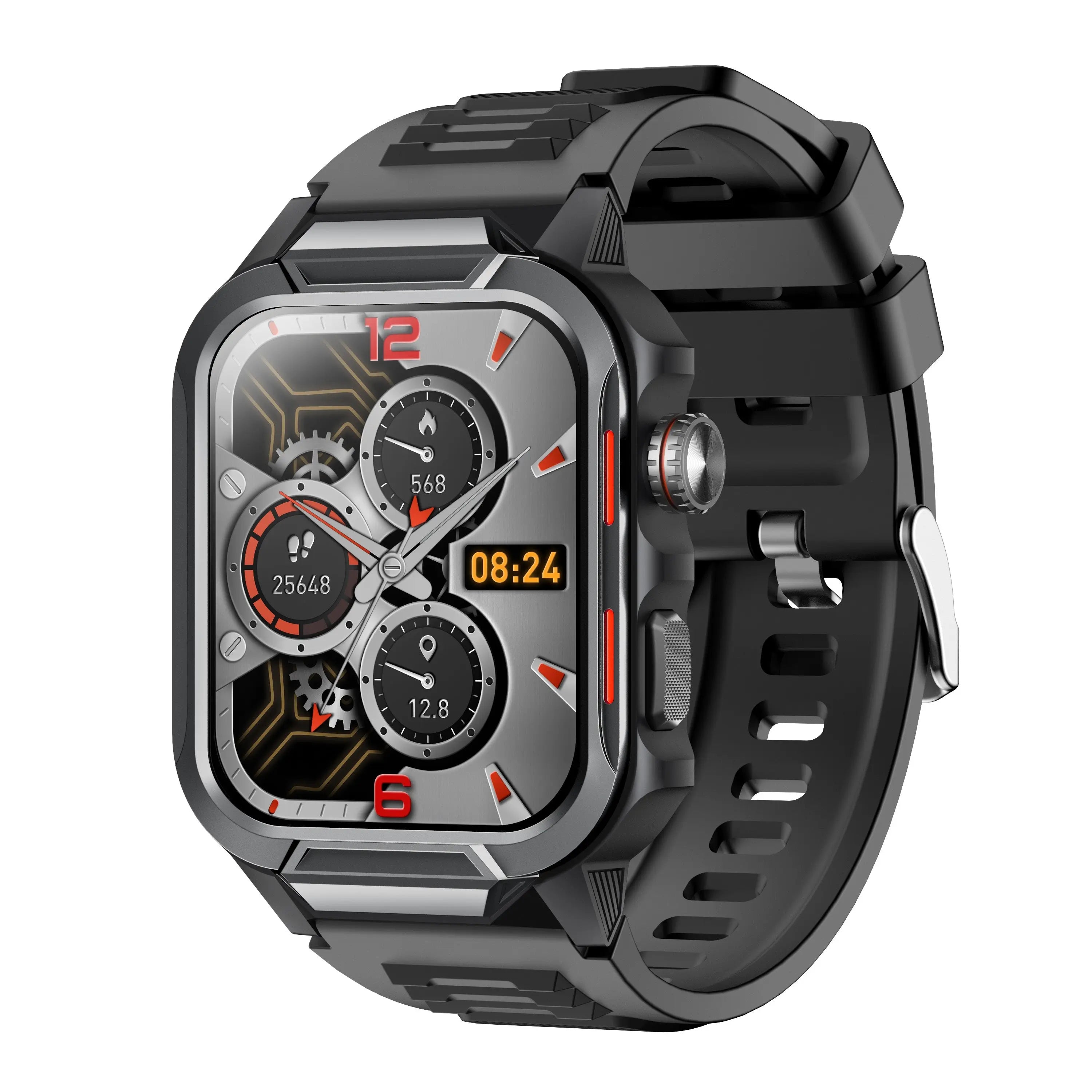 Smart Watch for Men 3ATM Waterproof Smartwatch 1.96 inch screen for Android and iOS Phones Fitness Tracker Watch with 100+ Sports Modes WAUTTON